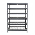 Graues Metallregal DRM 252, 120x45 cm, 6 Ebenen