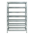 Verzinktes Metallregal DRM 252, 120x45 cm, 7 Ebenen