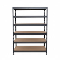 Metallregal Rivet DTD 252x120x45 cm, 6 Ebenen, grau beschichtet