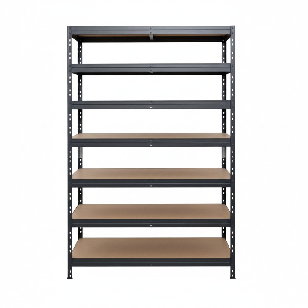 Metallregal Rivet DTD 252x120x45 cm, 7 Ebenen, grau beschichtet