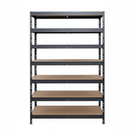 Metallregal Rivet DTD 252x120x45 cm, 7 Ebenen, grau beschichtet