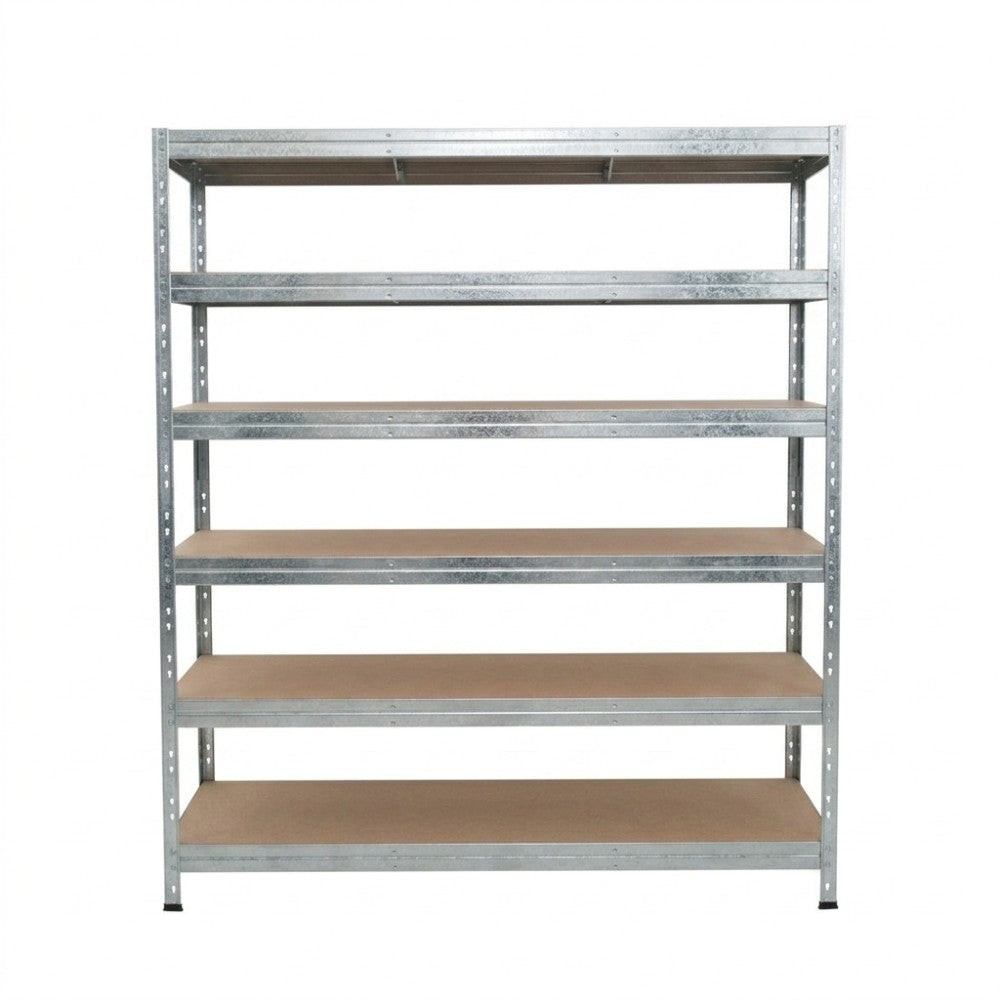 Pozinkovaný kovový regál Rivet DTD 252x150x45 cm so šiestimi policami na uloženie tovaru