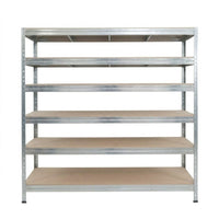 Ocynkowany metalowy regał Rivet DTD 252x180x45 cm z 6 półkami