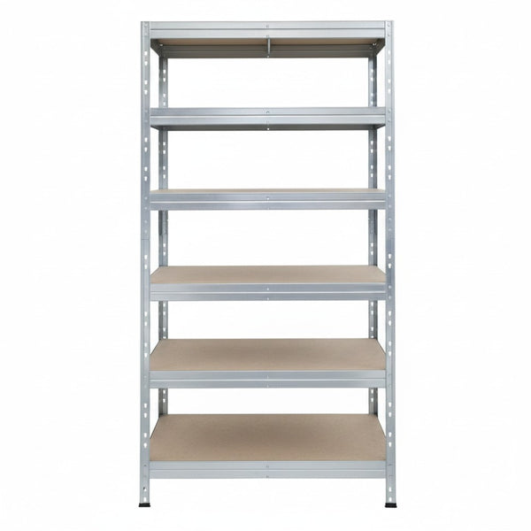 Metallregal mit 6 Ebenen aus verzinktem Stahl, langlebig und belastbar