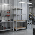 Schwerlastregal RIVET PRO 180x120x45 Spanplatte 5 Ebenen Verzinkt