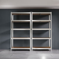 2x Schwerlastregal 180x90x40cm, 5 HDF-Platten, verzinkt