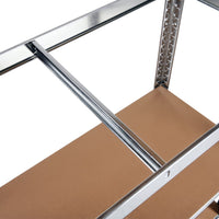 2x Schwerlastregal 180x90x40cm, 5 HDF-Platten, verzinkt