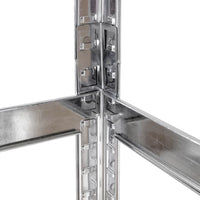 2x Schwerlastregal 180x90x40cm, 5 HDF-Platten, verzinkt