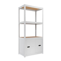 Estantería metálica con puertas ar style 150x70x40cm 4 niveles