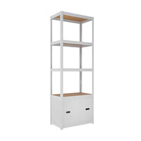 Estantería metálica con puertas ar style 198x70x40cm 5 niveles