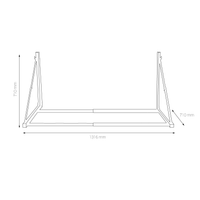 Portaequipajes para neumaticos para 4 neumaticos 71x131 6x71cm montaje en la pared negro